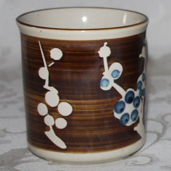 Speckled Otagiri Style Stoneware Mugs | Vintage Hand Painted Retro Mugs - Picture 5 of 16